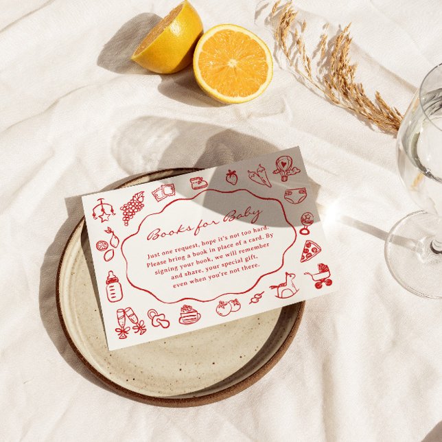 Ciao Bambino Italienische Bücher für Babydusche Begleitkarte (Von Creator hochgeladen)