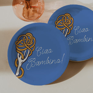 Ciao Bambino Italienische Pasta Sommer-Baby-Party Pappteller