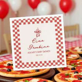Ciao Bambino Italienische Pizza Baby Dusche Serviette