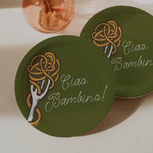 Ciao Bambino Italienische Sommer-Baby-Party Pappteller