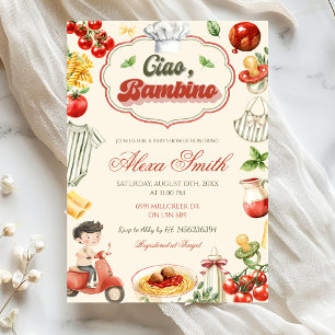 Ciao Bambino Jungen-Baby-Shower-Einladung Einladung