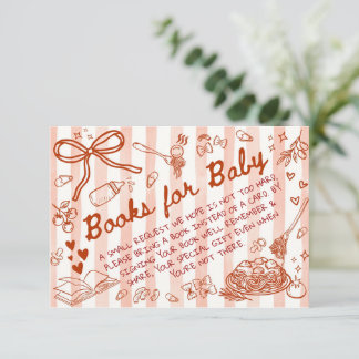 Ciao Bambino Red - Bücher fürs Baby Begleitkarte