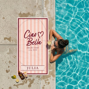 Ciao Bella Amalfi Coast Rayures Personnalisé