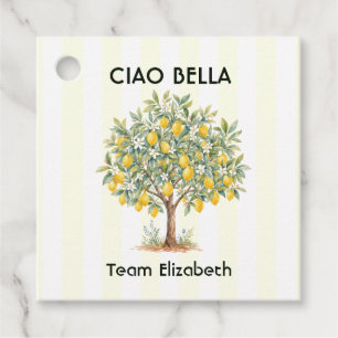 Ciao Bella Amalfiküste Zitronenbaum Junggesellinne Geschenkanhänger