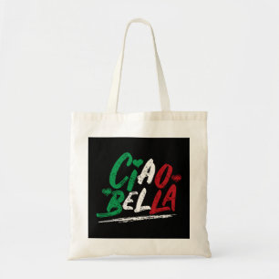 Ciao Bella Italia Flag Hoodie, Italienischer Hoodi Tragetasche