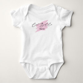 Ciao Bella Italian Brush Stroke Baby Name T - Shir Strampler