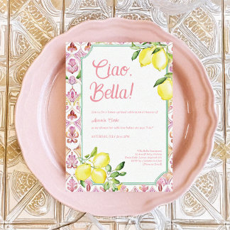 Ciao Bella Italian Lemon Brautparty Einladung