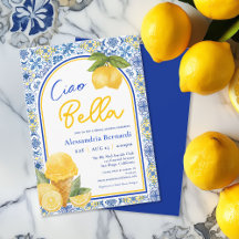 Ciao Bella Italian Tile Lemon Summer Brautparty
