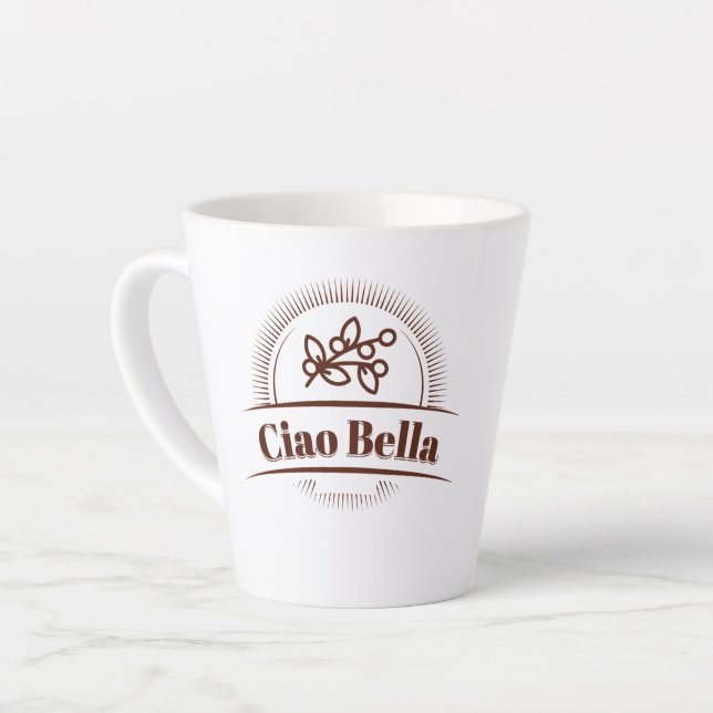 Ciao Bella! Italienisch Milchtasse (Linke Ecke)