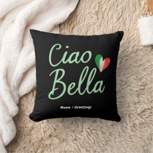 Ciao Bella Italienische Flagge Spaß & Magie Design Kissen