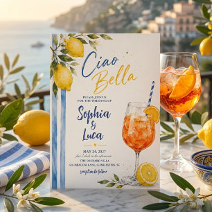 Ciao Bella Italienische Zitronen Hochzeit Einladung