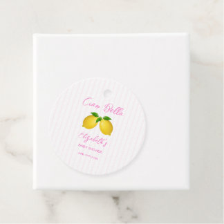 Ciao Bella Lemon Girl Baby Shower Geschenkanhänger