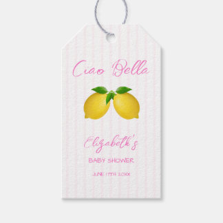 Ciao Bella Lemon Girl Baby Shower Geschenkanhänger
