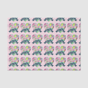 Ciao Bella Niedliches Blumenherz mit tropischen Bl Seidenpapier