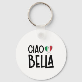 Ciao Bella - Niedliches Italien Herz Schlüsselanhänger