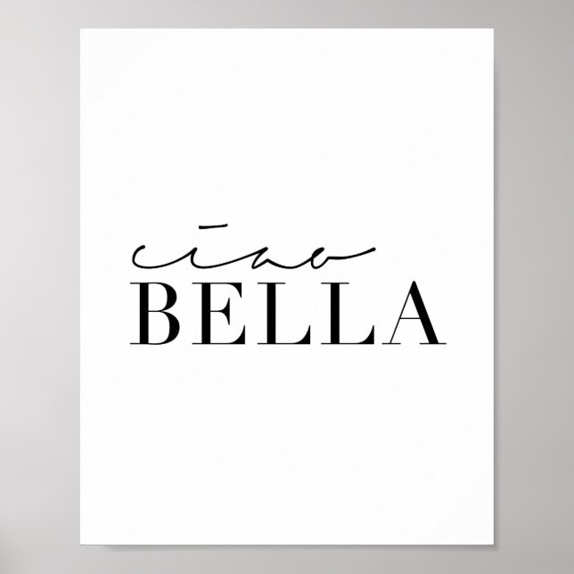 Ciao Bella Poster (Vorne)