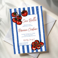 Ciao bella Tomate blaue italienische Brautparty