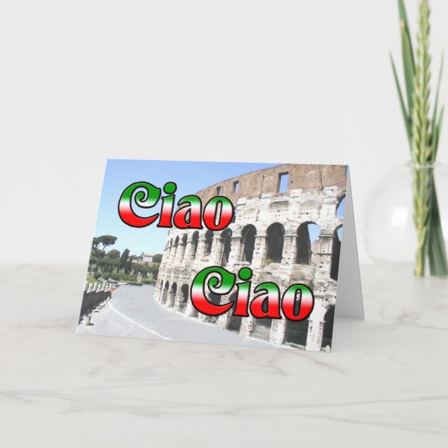 Ciao Ciao Feiertagskarte (Vorderseite)