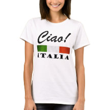 Ciao! Grüne weiße rote Italien Flagge Italiens