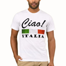 Ciao! Grüne weiße rote Italien Flagge Italiens