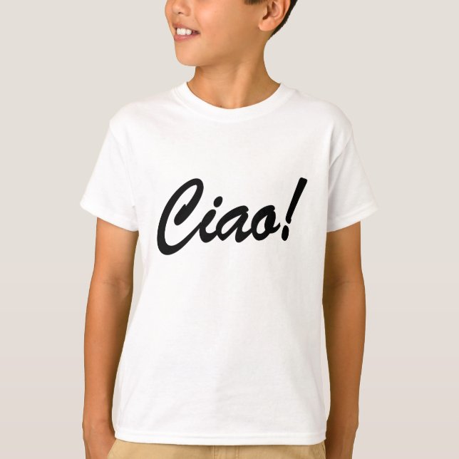 Ciao-Italiener-Shirt T-Shirt (Vorderseite)