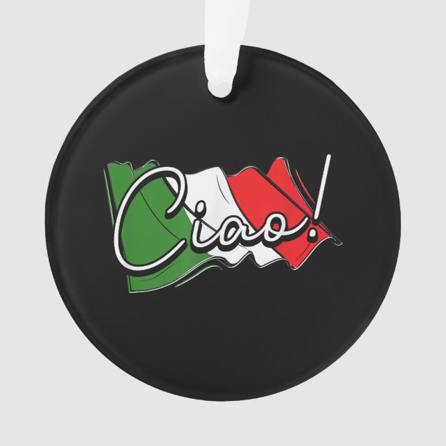 Ciao! - Italienisch und europäisch - Venedig Scoot Ornament (Vorderseite)