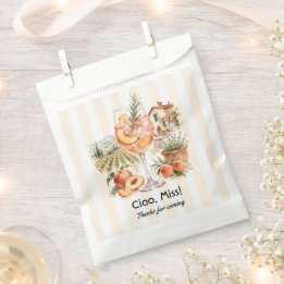 Ciao, Miss! Italian Peach Spritz Junggesellinnenab Geschenktütchen