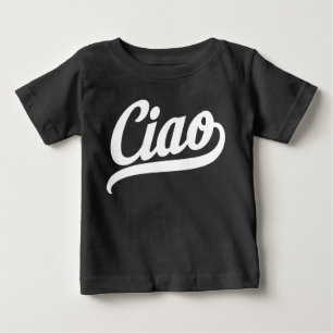 Ciao Script (weiß) Baby T-shirt