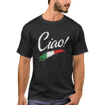 Ciao Script White Text Classic Minimalistisch Men'