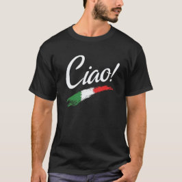 Ciao Script White Text Classic Minimalistisch Men' T-Shirt