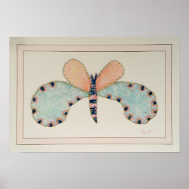 Ciara Butterfly mit französischer Mat Print Poster