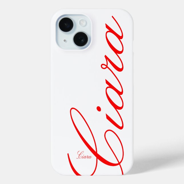 Ciara - schönes iPhone Case - anpassen - (Rückseite)