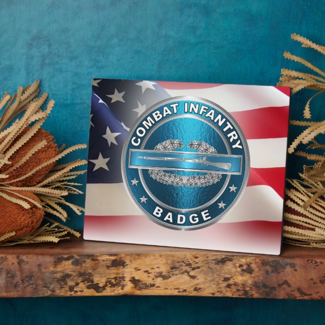 CIB Combat Infantryman Abzeichen Fotoplatte (Seite)