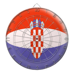 Cible avec le drapeau de Croate de la Croatie de 6