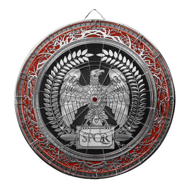Cible De Fléchettes [200] Aigle impérial romain argenté (Devant)