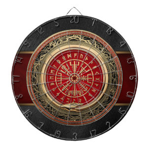 Cible De Fléchettes [200] Boussole runique magique d'or de Vegvisir -
