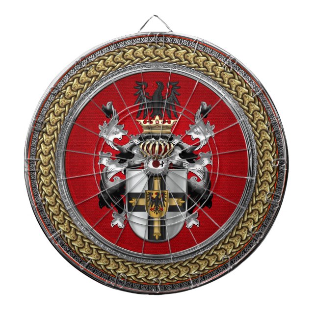Cible De Fléchettes [200] Manteau d'ordre des bras Teutonic (Devant)