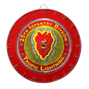 Cible De Fléchettes 25e division d'infanterie Foudre tropique