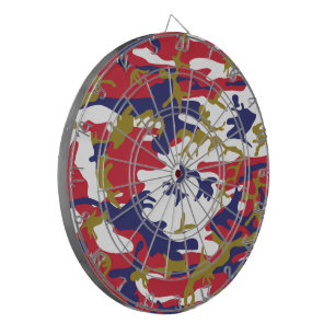Cible De Fléchettes 4 juillet, Jour de l'Indépendance, Or de camouflag