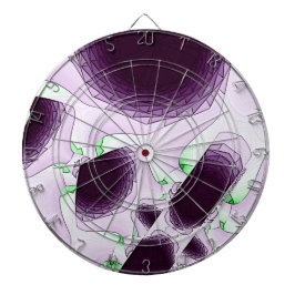 Cible De Fléchettes À l'ombre de la couleur Violet