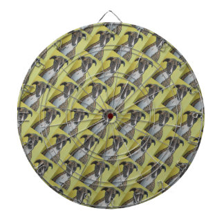 Cible de fléchettes à motif de chien