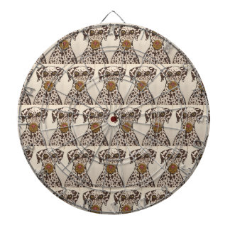 Cible de fléchettes à motif de chien dalmate
