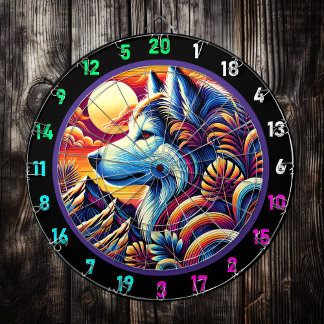 Cible De Fléchettes Accentuation murale des pics de Husky Nord