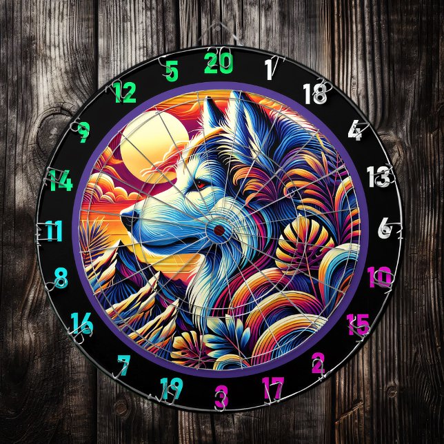 Cible De Fléchettes Accentuation murale des pics de Husky Nord (Créateur téléchargé)