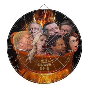 Cible De Fléchettes Amusant enfer républicain MAGA dans un panier 2024