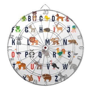 Cible De Fléchettes Animaux d'alphabet - mignon superbe !