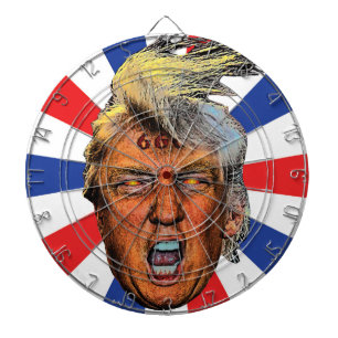 Cible De Fléchettes Anti Président Trump Grande Gueule Diable