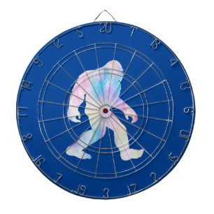 Cible De Fléchettes Aquarelle Bigfoot