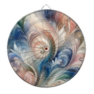 Cible De Fléchettes Aquarelle Imaginaire Floral Romantique Motif