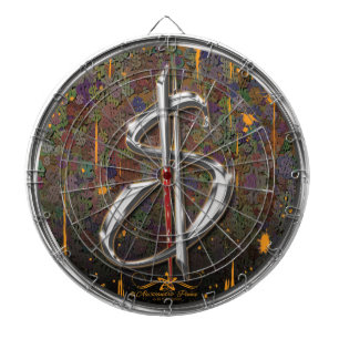 CIBLE DE FLÉCHETTES ARGENT